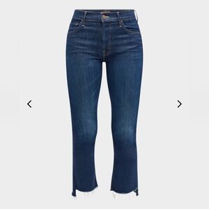 MOTHER Women's Ankle & Cropped Jeans - Dark Blue